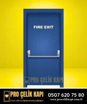 Bayraklı Yangın Kapısı - Model 8